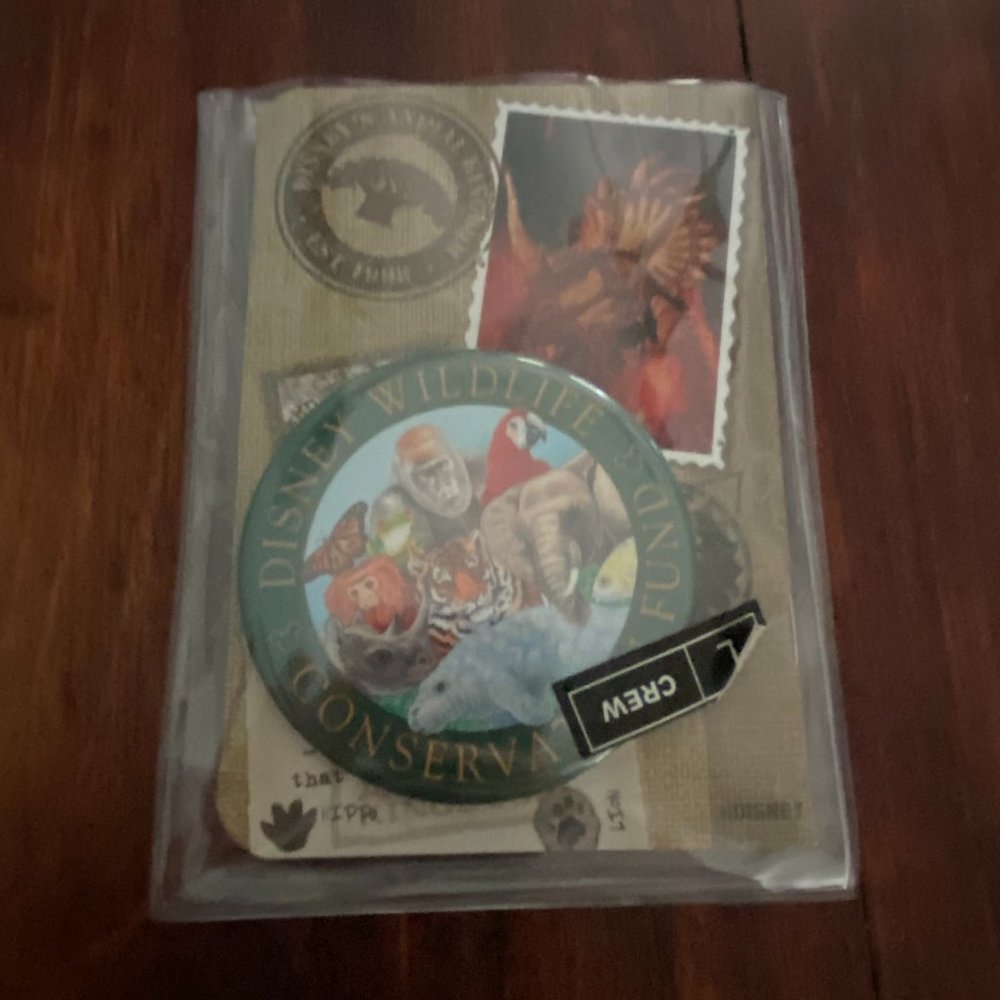 Vintage Original Wildlife Conservation Fund Button and Booklet Animal Kingdom